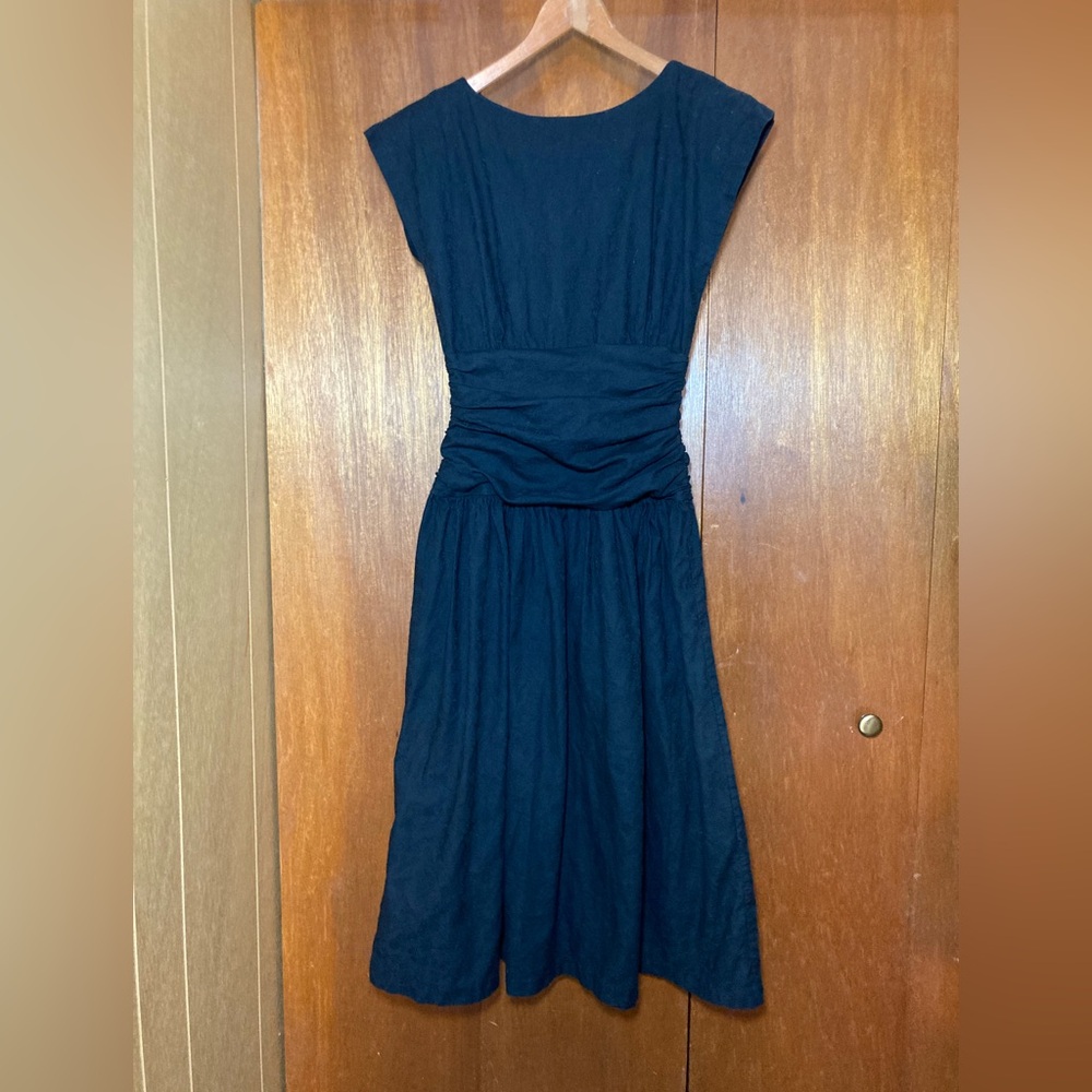 Vintage Robbie Bee Classic Black Maxi Dress Size 8